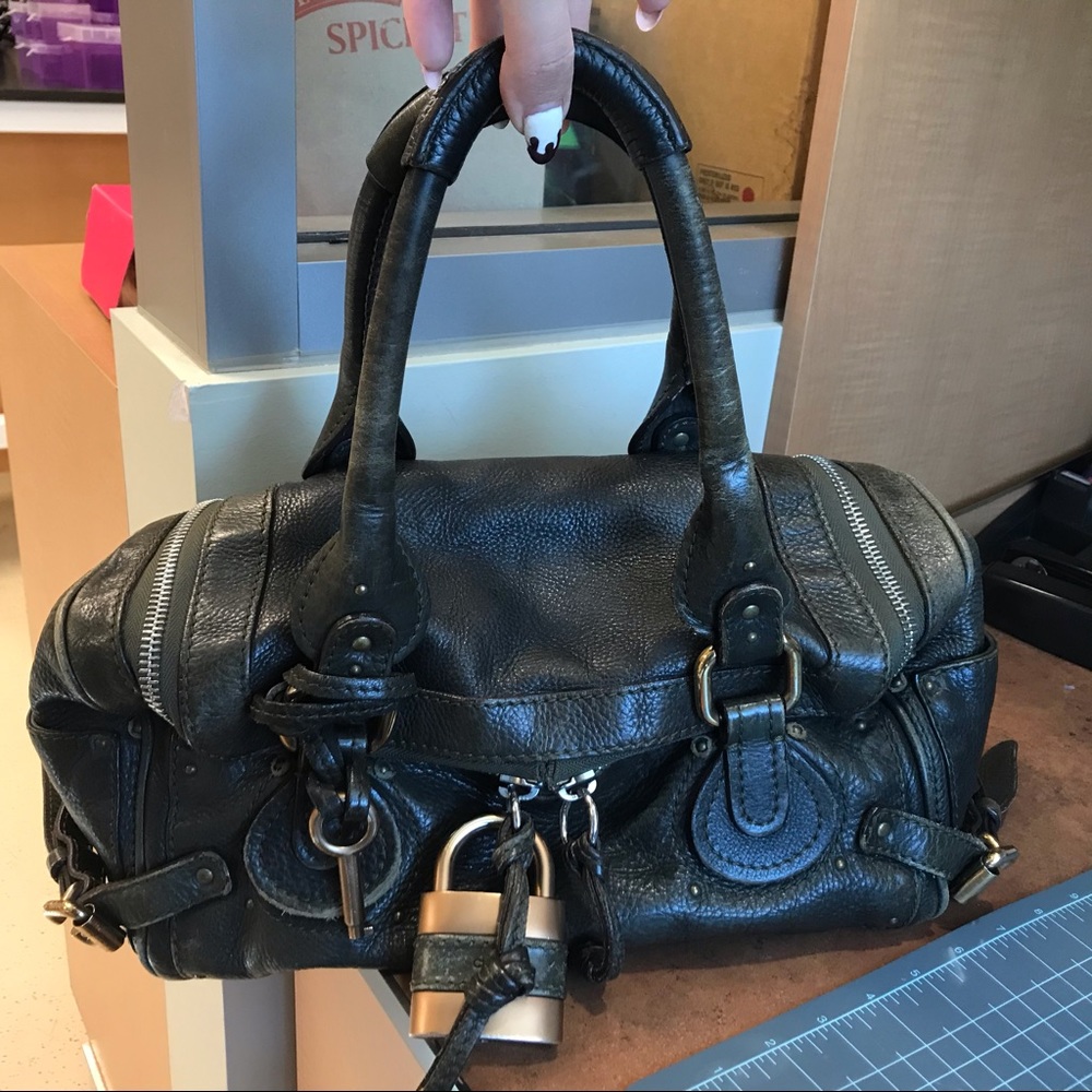 Chloe paddington purse used. Khaki Authentic